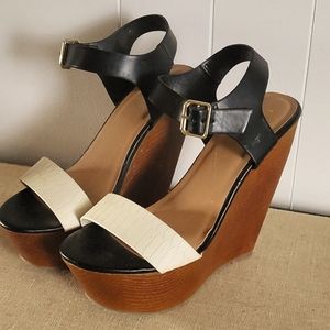 Charlotte Russe wedges size 8 wore once.